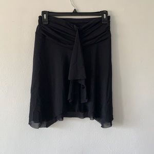 Profile Black Layered Skirt